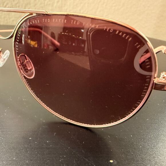 Ted Baker S225 RGD 59- Aviators with Embossed Lenses